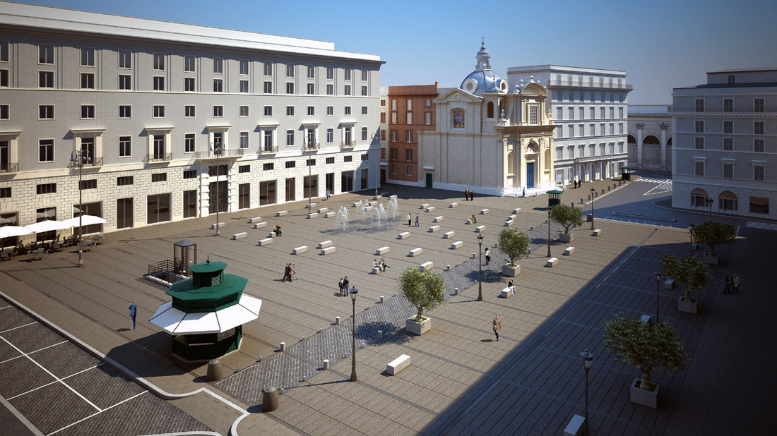 Piazza San Silvestro, Roma 2010